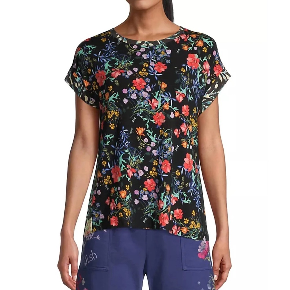 Johnny Was Floral Kashim Women's Top size L